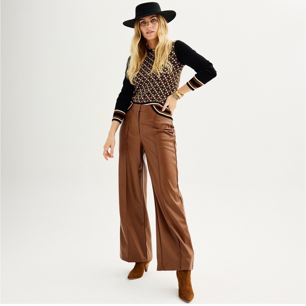 Nine West faux leather pants